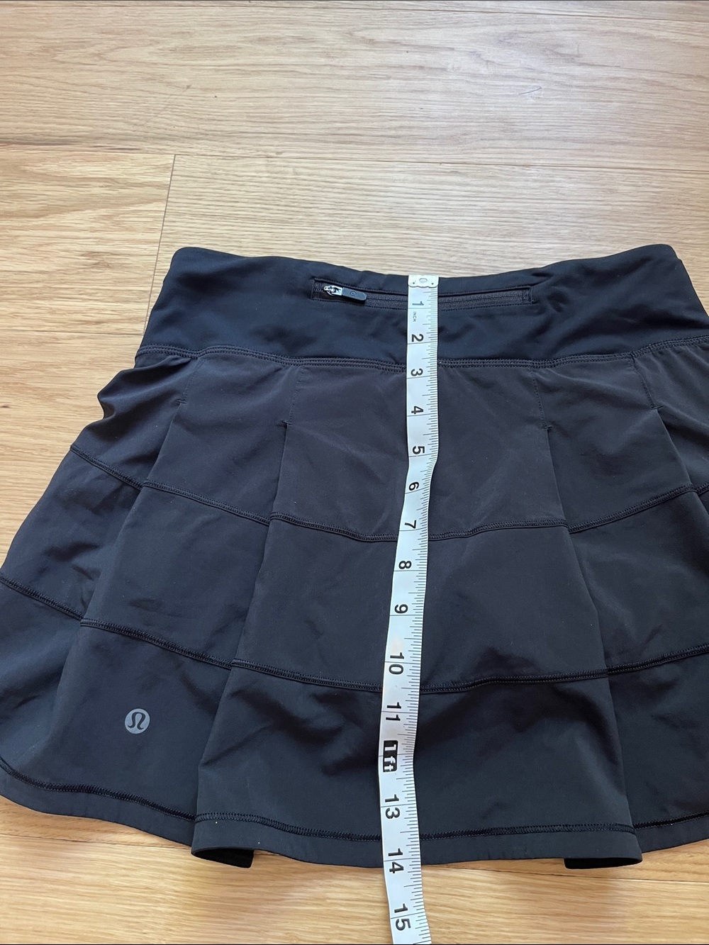 lululemon Women’s Pace Revival Mid Rise  Black Skort Tall size 4 - Picture 5 of 11